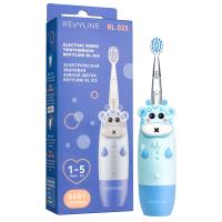 Детская электрическая звуковая зубная щетка Revyline RL 025 Baby, голубая