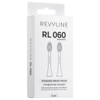 Насадки для электрической з/щ Revyline RL 060, черные с синей щетиной, 2шт.