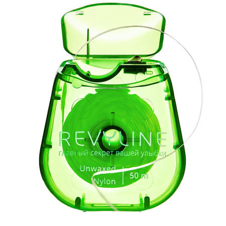 Revyline зубная нить невощеная, нейлон, 50м